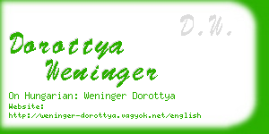 dorottya weninger business card